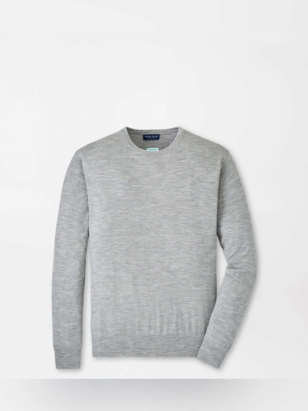 Peter Millar Excursionist Flex Crew Gale Grey Merino Medium